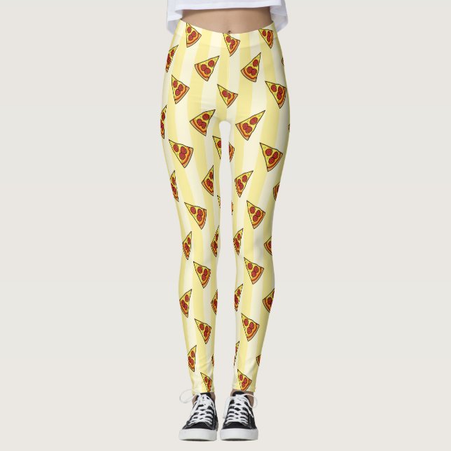 Leggings Patrón Pizza (Anverso)