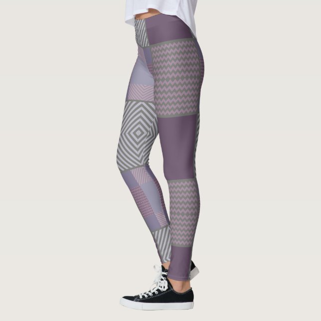 Leggings Patrón púrpura (Izquierda)