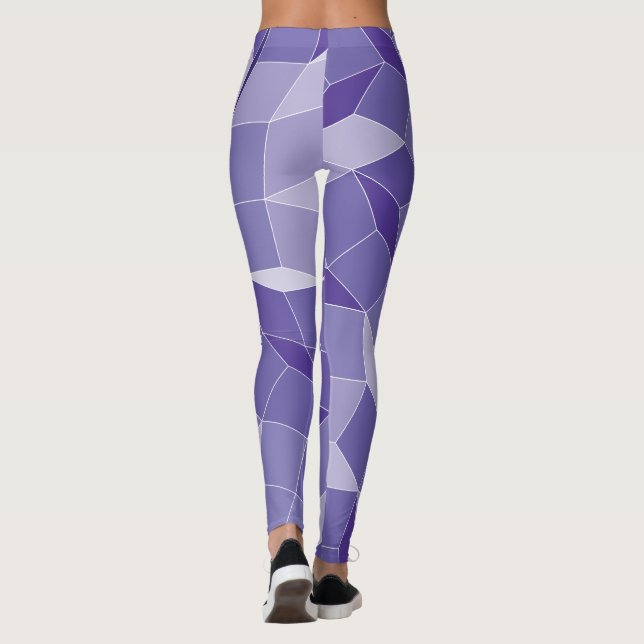 Leggings Patrón púrpura (Reverso)