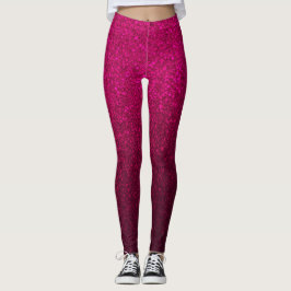 Leggings Patrón Purpurina rosa elegante