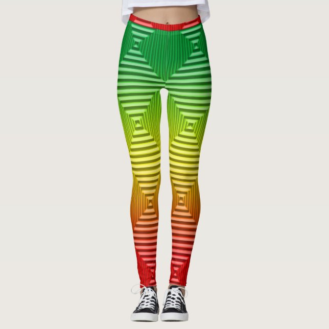 Leggings Patrón rastafari (Anverso)