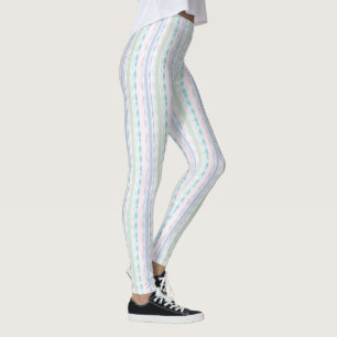 Leggings Patrón rayado Pastel