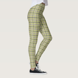 Leggings Patrón Retro Clásico de Cuadros Verde Lima