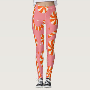 Leggings Patrón retro de Navidades de caña de vándalos