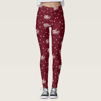 Leggings Patrón Retro de Soda de Cereza | Lunares Rojo Burd