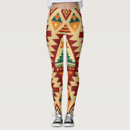 Leggings Patrón retro Personalizado de motivos étnicos