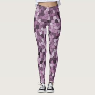 Leggings Patrón rosa púrpura magenta