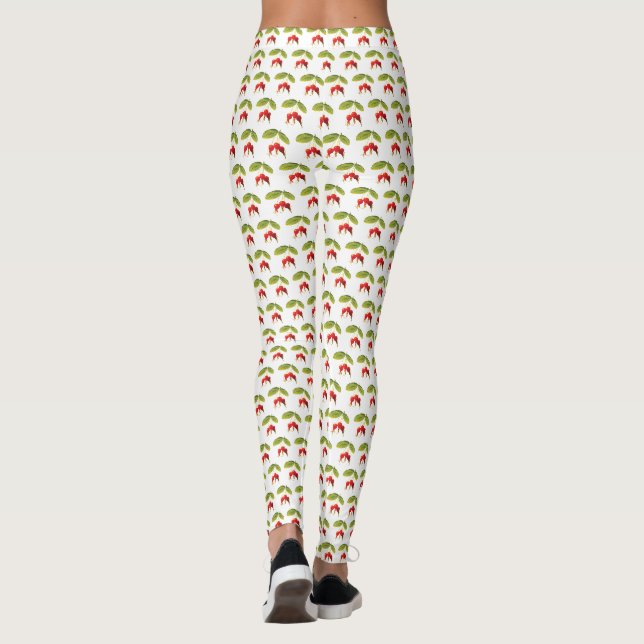 Leggings Patrón Rosehips Single (Reverso)