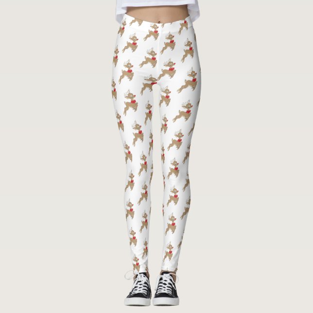 Leggings Patrón Rudolph (Anverso)