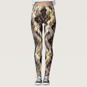 Leggings Patrón Seamless de acuarela de piel silvestre