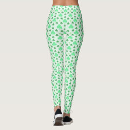 Leggings Patrón Shamrock irlandés