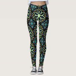 Leggings Patrón simétrico floral sin soldadura