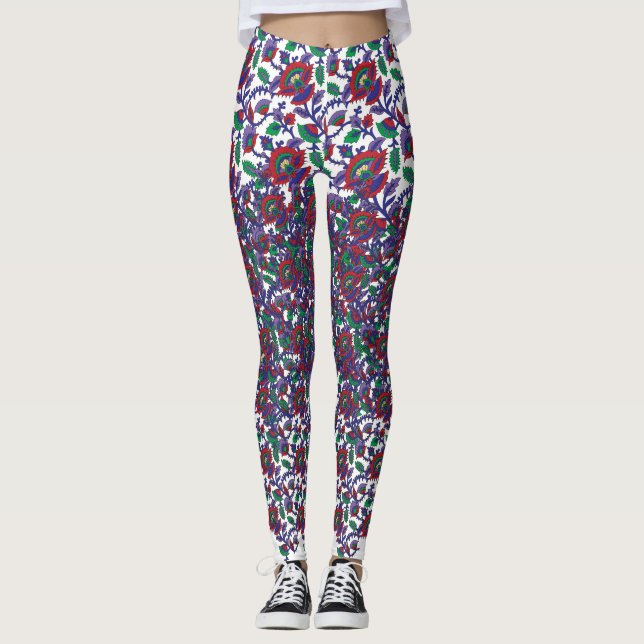 Leggings Patrón simétrico y sin fisuras con repetición (Anverso)