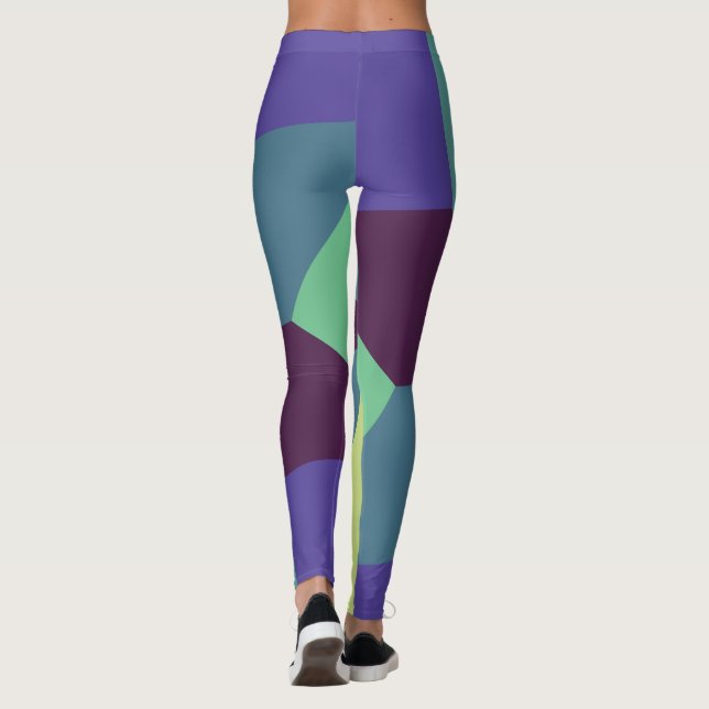 Leggings Patrón simple con colores agradables (Reverso)