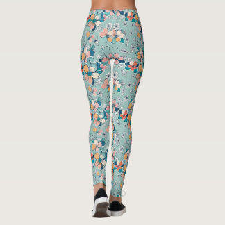 Leggings Patrón sin foco con flores