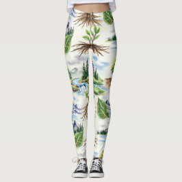 Leggings Patrón sin foco de montaña