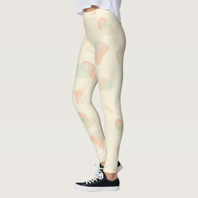 Leggings Patrón sin foco de primavera (Izquierda)