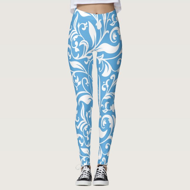 Leggings Patrón sin foco floral (Anverso)