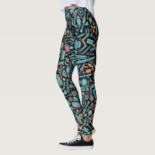 Leggings Patrón sin inconvenientes de elementos de maquinar
