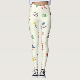 Leggings Patrón sin problemas del libro de carga