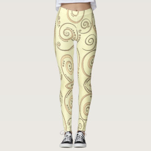 Leggings Patrón sin soldadura de hoja de arce