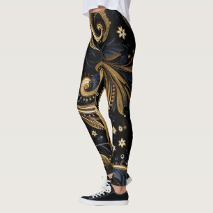 Leggings Patrón sin soldadura de Paisley