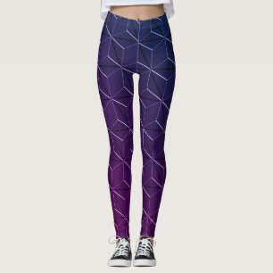 Leggings Patrón sin soldadura geométrica estilo Miami