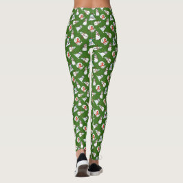 Leggings Patrón Snmen | Navidades verdes