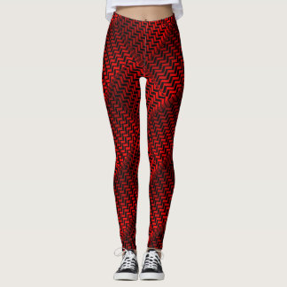 Leggings Patrón Socialite Wild Red Zig Zag