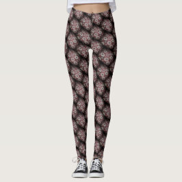 Leggings Patrón sombreado de belleza negra