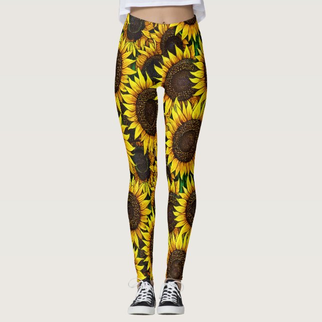 Leggings Patrón Sunflower Grande Sunny (Anverso)