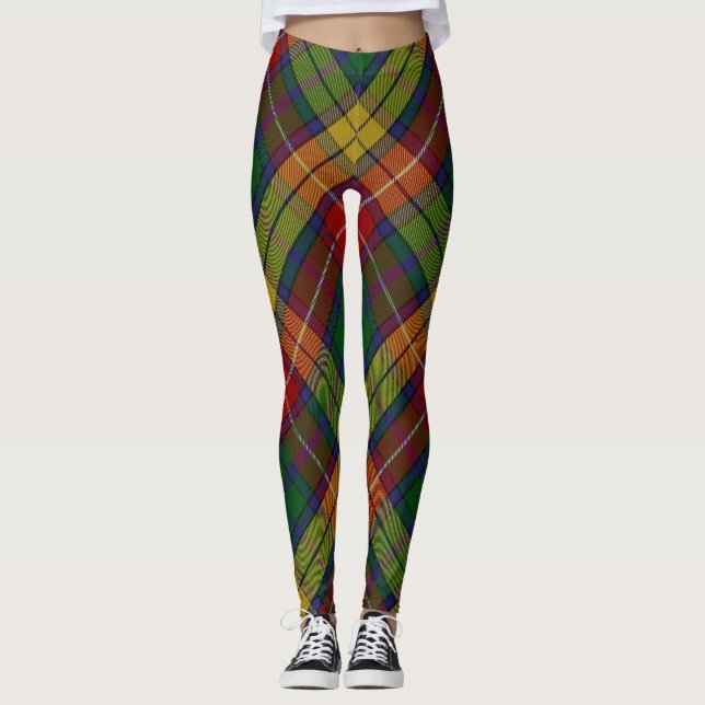 Leggings Patrón Tartán de clan bucano (Anverso)