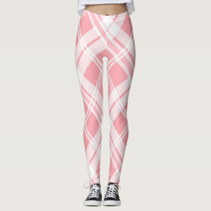 Leggings Patrón Tartán Rosa