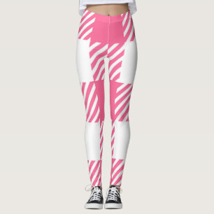 Leggings Patrón Tartán Rosa
