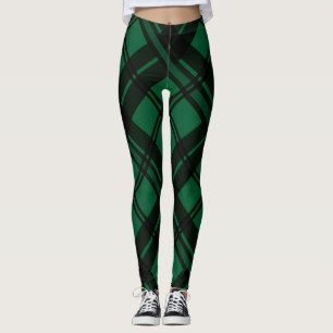 Leggings Patrón Tartán Verde