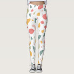 Leggings Patrón terrazo pastel moderno<br><div class="desc">Diseño moderno Pastel Terrazzo. Personalizable completo: puede cambiar los colores del patrón si lo desea.</div>