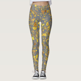 Leggings Patrón Terrazzo de oro moderno