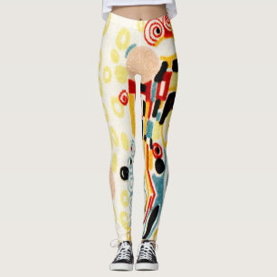 Leggings Patrón Textil De Beso De Gustav Klimt