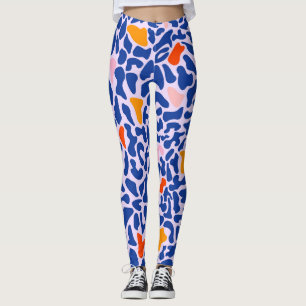 Leggings Patrón transparente de mosaico abstracto