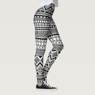 Leggings Patrón tribal azteca