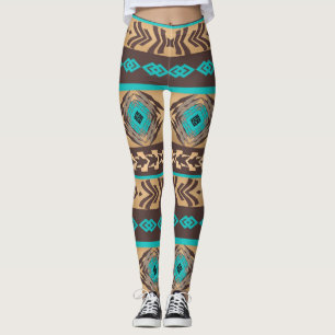 Leggings Patrón tribal étnico del suroeste.