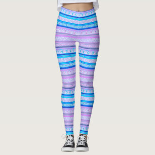 Leggings patrón tribal étnico geométrico de indio americano