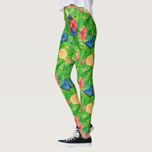 Leggings Patrón tropical