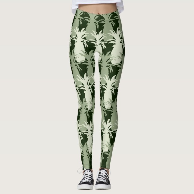 LEGGINGS PATRÓN TROPICAL PINEAPPLE (Anverso)