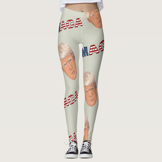 Leggings Patrón Trump MAGA (Anverso)