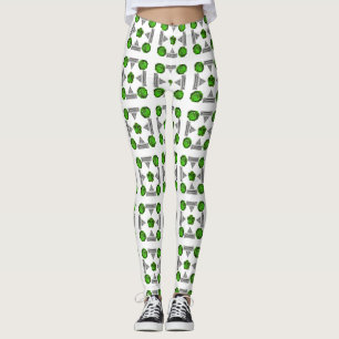 Leggings Patrón verde