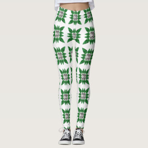 Leggings Patrón verde