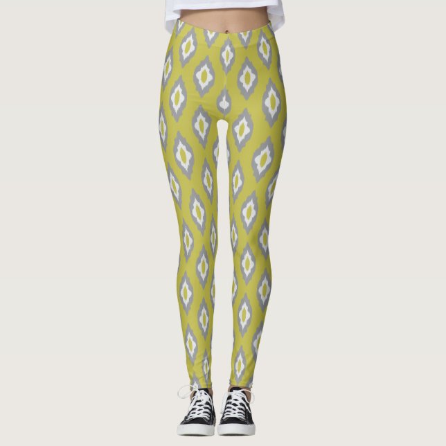 Leggings Patrón vintage de Ikat (Anverso)