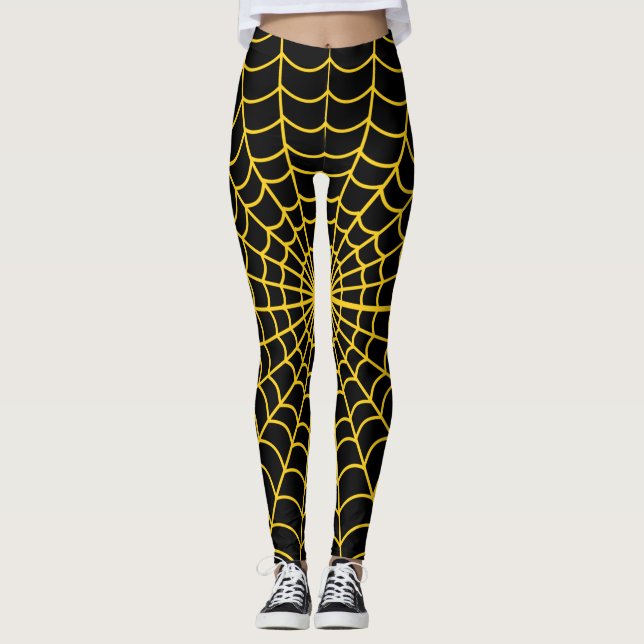 Leggings Patrón Web Spider ~ Haga clic en "Personalizar ~ P (Anverso)
