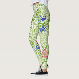 Leggings Patrón William Morris de Ferinos y Flores Tropical
